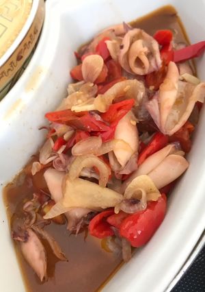 Foto resep Cumi Asin Saus Tiram