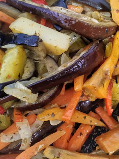 Una foto de Verduras asadas