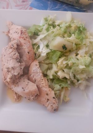 Una foto de Filete de pollo a la mantequilla
