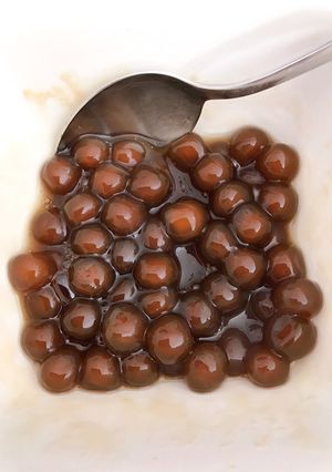 A picture of Brown sugar bubbles.
