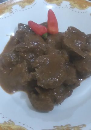 Foto resep Rendang Daging Sapi pedas
