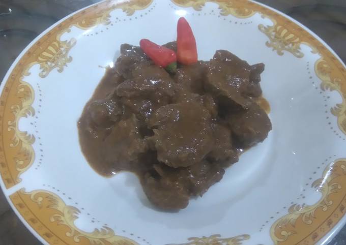 Rendang Daging Sapi pedas