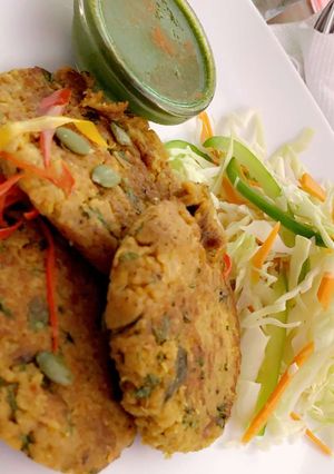 A picture of Groundnut Tikki.