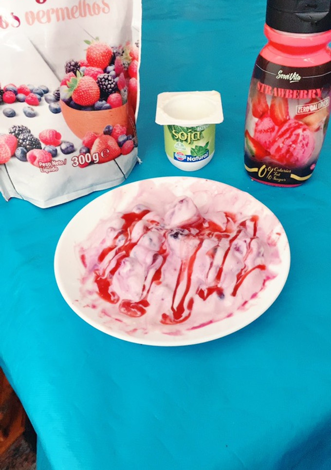 Una foto de Postre bajo en calorías