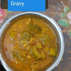 A picture of Bitter gourd Gravy.