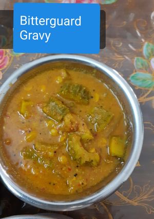 A picture of Bitter gourd Gravy.
