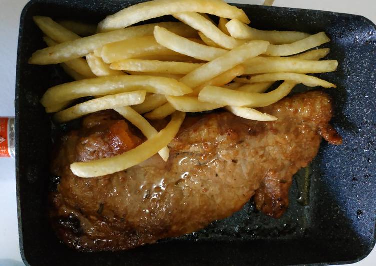 Sirloin steak simple