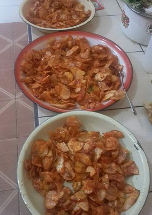 Foto resep Keripik Singkong pedas manis