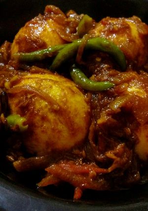 A picture of Egg Curry.