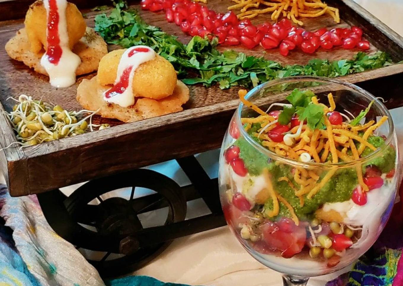 Sophisticated 7 tier chaat!