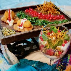 Sophisticated 7 tier chaat! A picture of Sophisticated 7 tier chaat!.