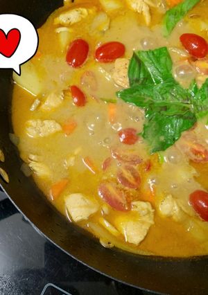 南洋黃咖哩雞 的食譜成品照片