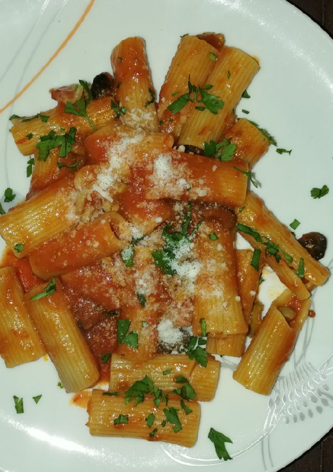 Una foto de Pasta a la bologna