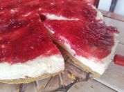 Una foto di cheesecake ricotta e mascarpone