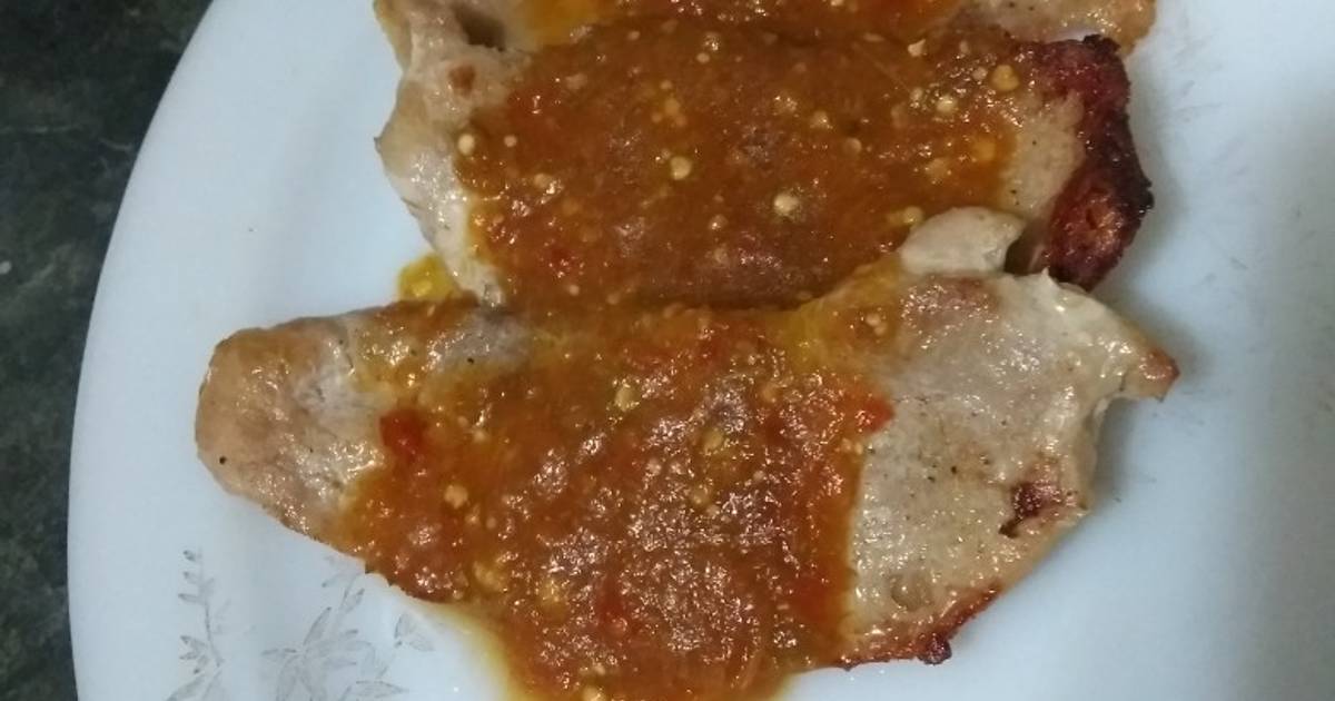 Milanesa de puerco en salsa Receta de Esi- Cookpad