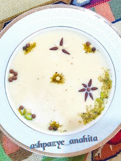 عکسی از دستور 😋فرنی آرد نخودچی😋