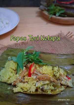Foto resep Pepes Teri Kelapa