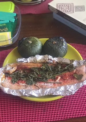Una foto de Calabacitas truchas