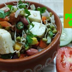 Veg. High protein salad For weight loss/ Healthy sprout chaat A picture of Veg. High protein salad For weight loss/ Healthy sprout chaat.