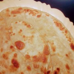 Chapatis, soft and layered A picture of Chapatis, soft and layered.
