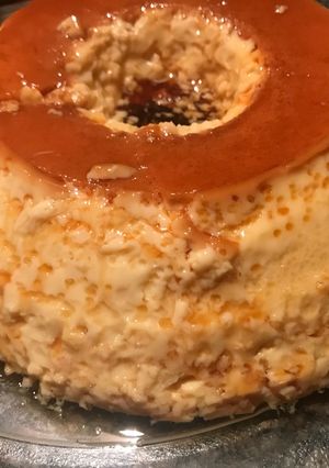 Una foto de Flan de rotiseria con 4 ingredientes bien cremoso