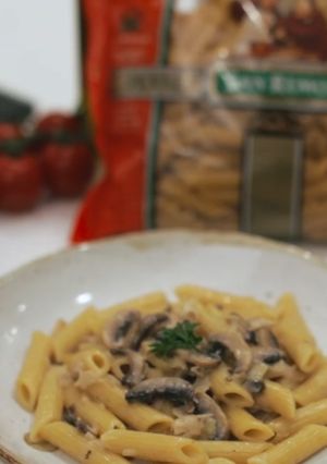 Foto resep Penne Ayam & Jamur dengan Krim