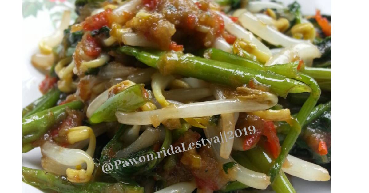 Resep Tumis Toge Kangkung Terasi Abc Oleh Rida Lestya Cookpad