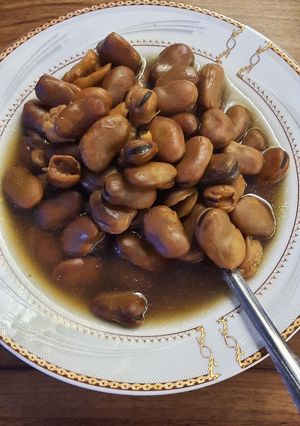 عکسی از دستور باقالی پخته