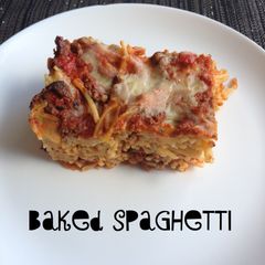 A picture of Baked Spaghetti.