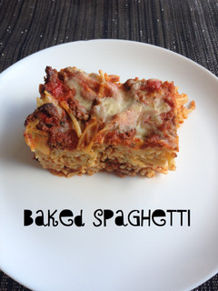 A picture of Baked Spaghetti.
