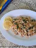 Fettuccine tuna and lemon