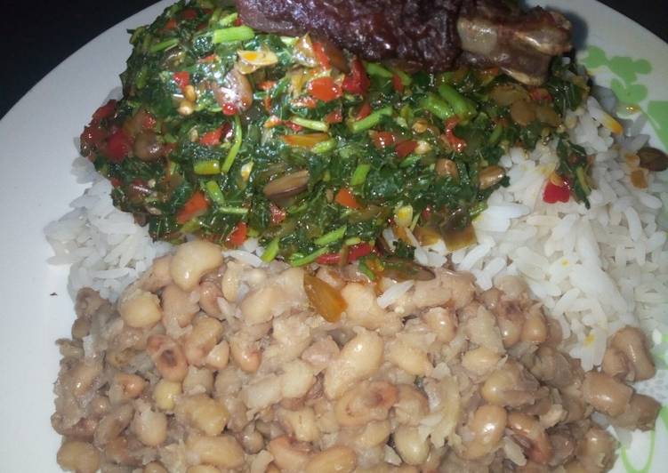 Recipe of Homemade Rice and beans with vegetables