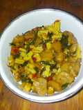 Tumis posol bakso cabe ijo