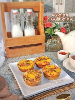 Foto resep Korean egg Bread