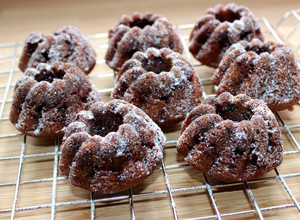 Csokis mini kuglóf recept fotója