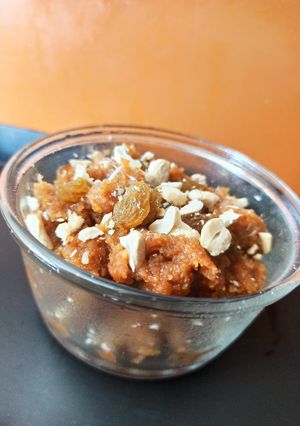 A picture of Watermelon ka halwa.