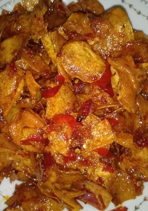 Foto resep Kentang balado pedas manis