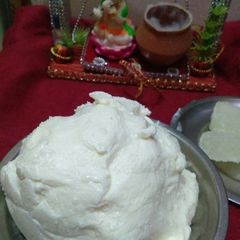 A picture of Homemade makhan.