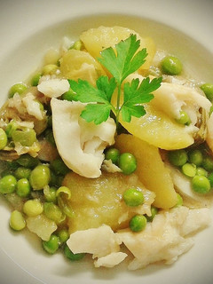 Una foto de Bacalao con patatas