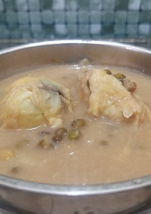 Gambar Bubur kacang hijau +durian