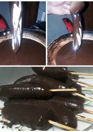 Una foto de Choco banano o guineo empastados