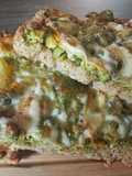 Focaccia integrale con broccoli e scamorza
