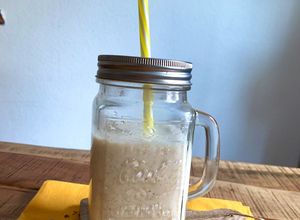 Une photo de Smoothie Banane, Graines de Lin