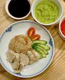 家庭版電鍋海南雞飯#含醬料