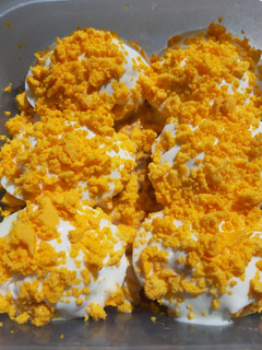Una foto de Huevos rellenos