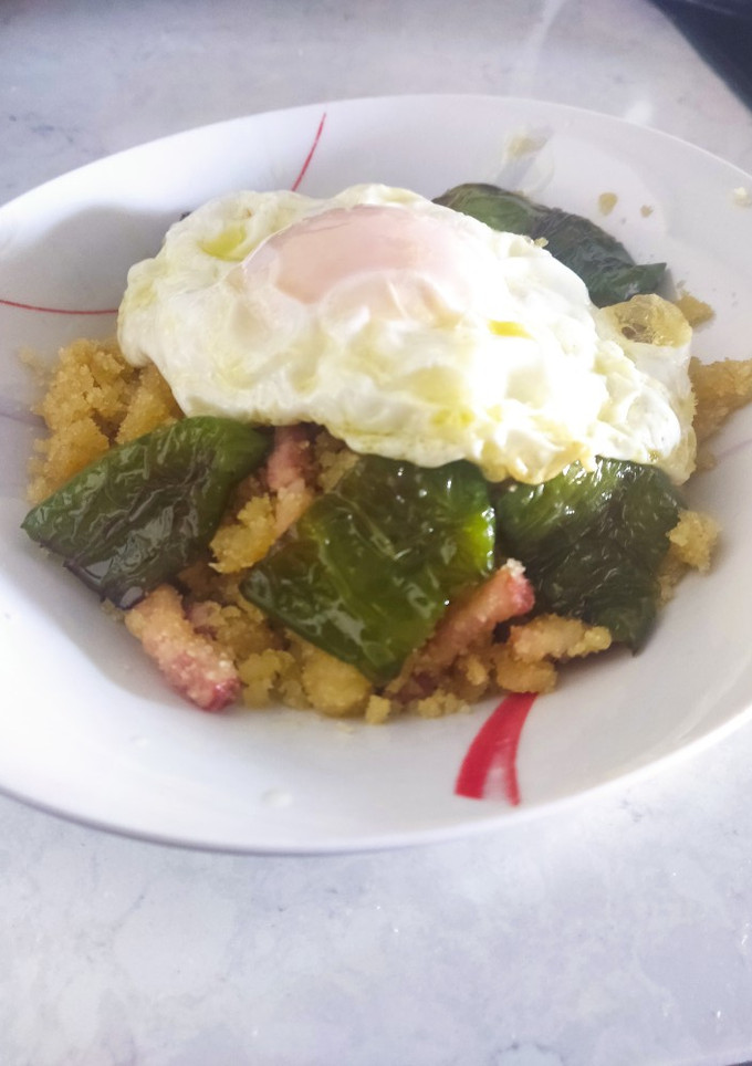 Una foto de Migas de harina y sémola en olla rápida