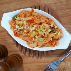 A picture of Cheesy Macaroni Pasta.