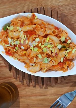 A picture of Cheesy Macaroni Pasta.