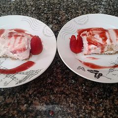 No Bake Fresh Strawberry Cheesecake A picture of No Bake Fresh Strawberry Cheesecake.