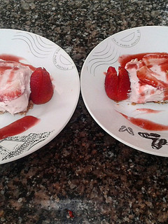 A picture of No Bake Fresh Strawberry Cheesecake.